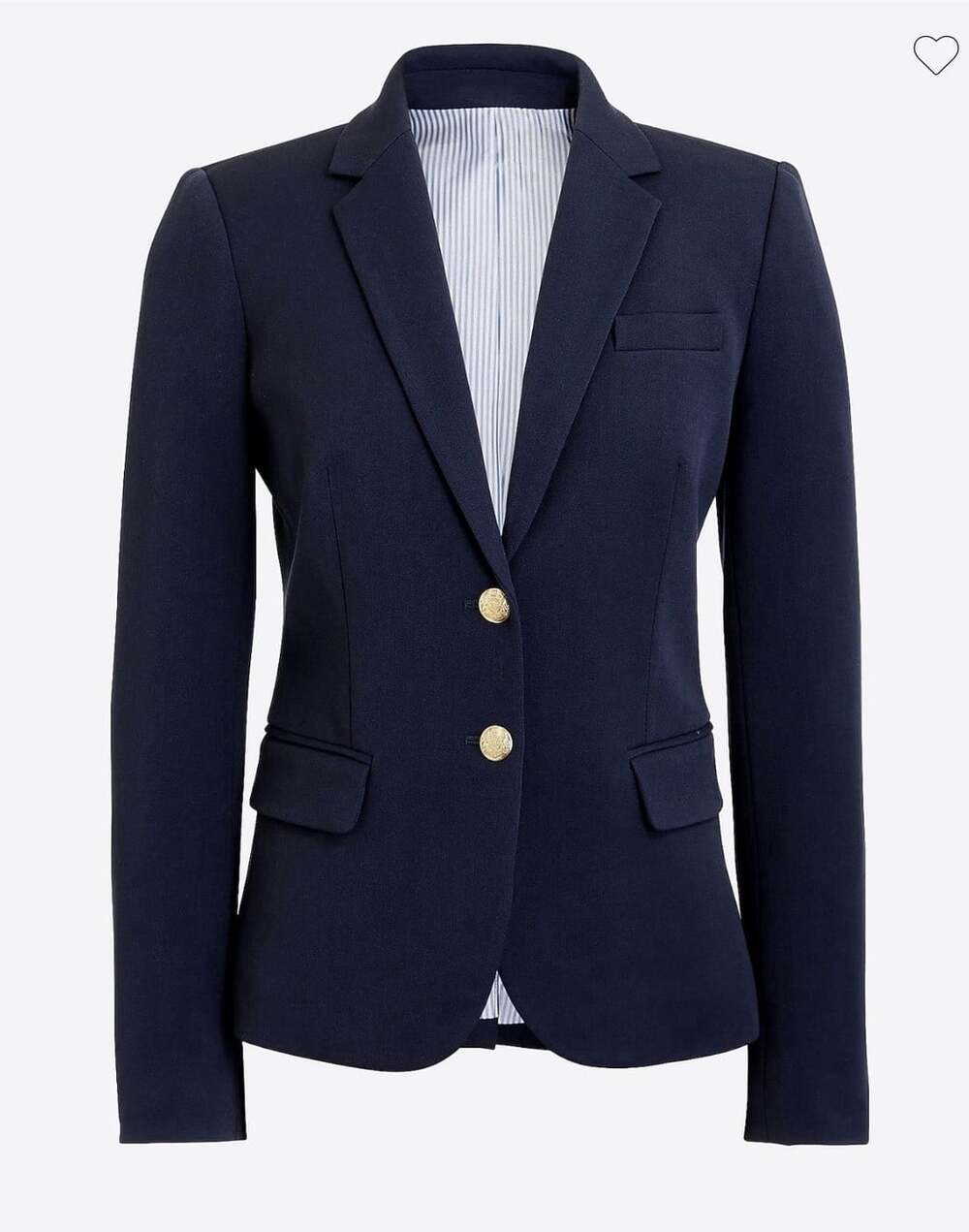 JCrew Factory Schoolboy Blazer Navy Blue Lined Double Button Women’s NWT 8